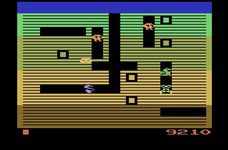 une photo d'Ã©cran de Dig Dug sur Atari 2600